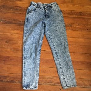 Vintage Lee High Waisted Acid Wash Denim Jeans